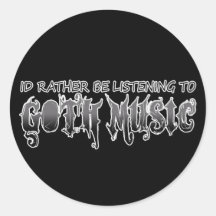 Música del gótico pegatina