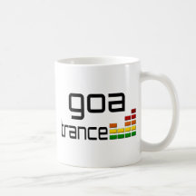 Música del trance de Goa con el equalizador estére Taza