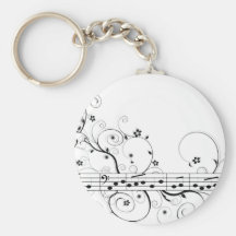 Música florida llavero personalizado