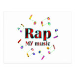 Música rap postales