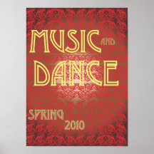 Música y danza impresiones