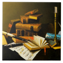 Música y literatura teja  ceramica