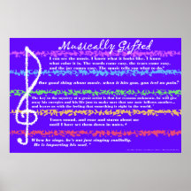 Musical dotado impresiones