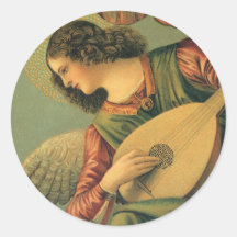 Músico del ángel, Melozzo DA Forli, arte renacenti Etiqueta