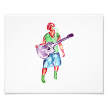 músico del cantante del jugador de la guitarra acú fotografía  