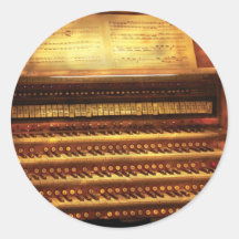 Músico - organista - el órgano pegatinas  