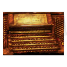 Músico - organista - el órgano tarjeta