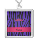 Mustahce rosado conocido personalizado del brillo collares