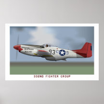 Mustango de P-51D de los aviadores de Tuskegee (33 Impresiones