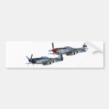 Mustango P-51 Pegatina De Parachoque