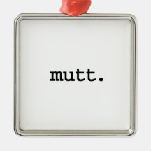 mutt. adorno de navidad