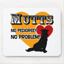 Mutts: ¿No pedigrí? ¡Ningún problema! Tapete De Raton