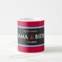Muy simplemente taza de Obama Biden 2012