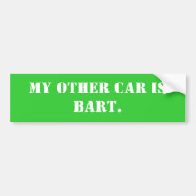 my-other-car-16 etiqueta de parachoque