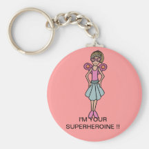 My superheroine llaveros personalizados