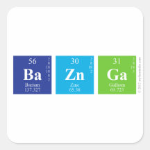 MyFunStudio.com - BaZnGa.pdf Calcomanía Cuadradas Personalizadas