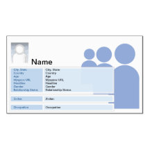 Myspace - negocio plantilla de tarjeta de visita