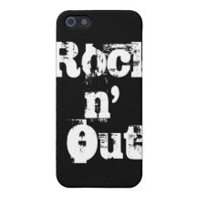 N de la roca hacia fuera iPhone 5 funda