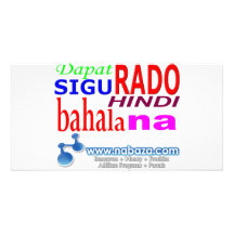 Na de Bahala del hindi de Dapat Sigurado Tarjeta Personal Con Foto