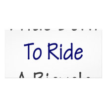 Nací montar una bicicleta tarjetas con fotos personalizadas