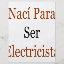 Naci Para Ser Electricista Flyer A Todo Color