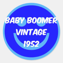 nacido en el baby boom 1952 etiqueta