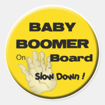 Nacido en el baby boom en de Board_Slow el pegatin