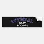 Nacido en el baby boom oficial - rojo pegatina de parachoque