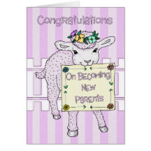Nacimiento de la enhorabuena de los nuevos padres  felicitacion 