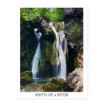 Nacimiento de un río postal