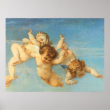 Nacimiento de Venus, detalle de los ángeles por Ca Poster