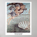 Nacimiento del detalle de Venus de Sandro Botticel Posters