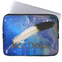 Nación de NEZ PERCE y manga del ordenador portátil Funda Portátil