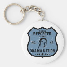 Nación de Obama del reportero Llaveros Personalizados
