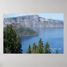 Nacional ParkOregon del lago crater Poster