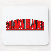 Nacionalidades - "isleño de Solomon " Tapetes De Ratones