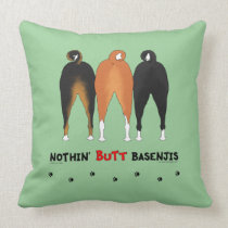 Nada empalma Basenjis almohadas