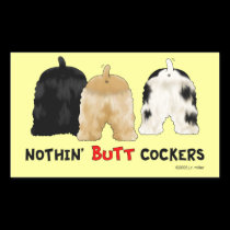 Nada empalma cocker pegatinas