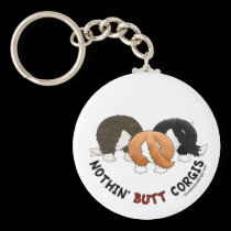 Nada empalma Corgis llaveros