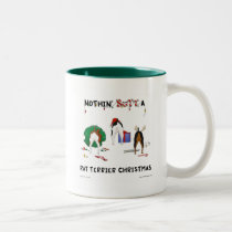 Nada empalma el navidad de Terrier de una rata tazas