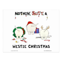 Nada empalma el navidad de un Westie Postales