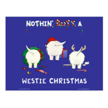Nada empalma el navidad de un Westie Postales