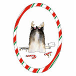 Nada empalma el navidad de un Yorkie Esculturas Fotográficas