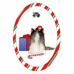 Nada empalma el navidad de un Yorkie Esculturas Fotográficas