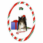 Nada empalma el navidad de un Yorkie Esculturas Fotograficas