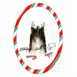 Nada empalma el navidad de un Yorkie Esculturas Fotográficas