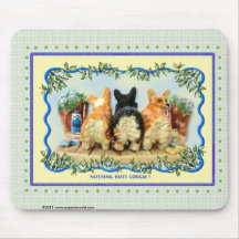 Nada empalma los Corgis Mousepad