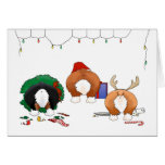 Nada empalma navidad de un Corgi Tarjetas
