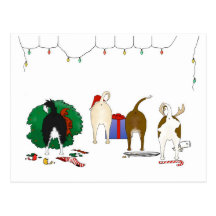 Nada empalma navidad de una chihuahua tarjetas postales