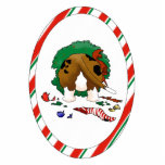 Nada empalma un ornamento del navidad del aflorami esculturas fotográficas